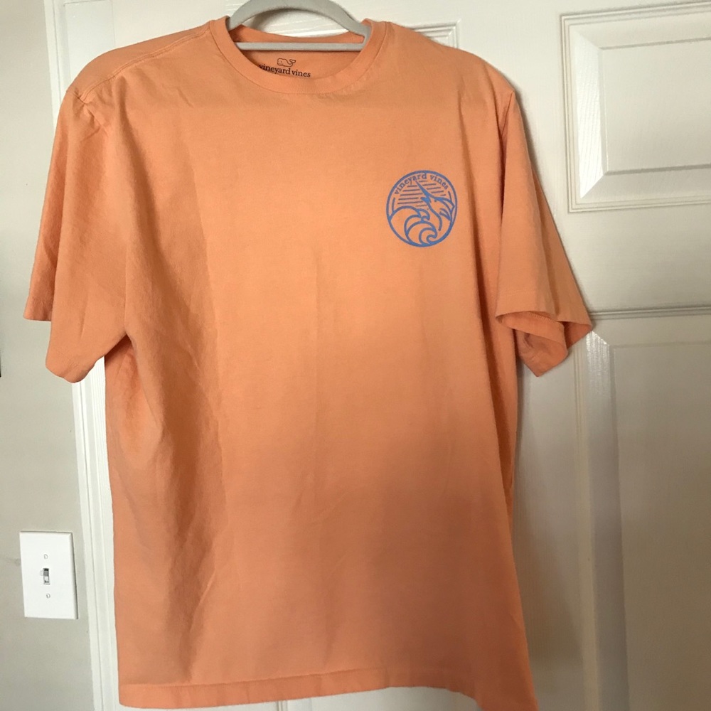 Orange / Peach Vineyard Vines Short-Sleeved Shirt